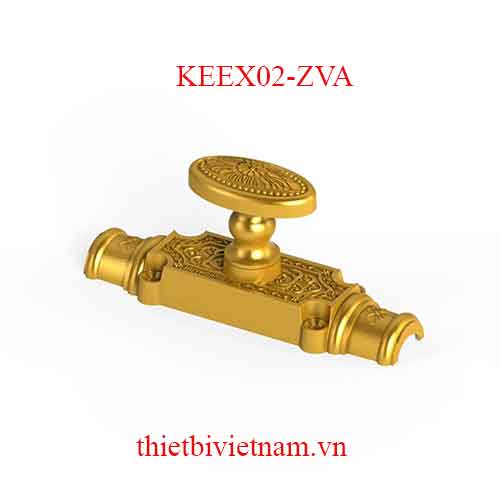 Chốt Cremone hợp kim kẽm EX 02 Zi vàng KEEX02-ZVA