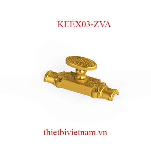Chốt Cremone hợp kim kẽm EX 03 Zi vàng KEEX03-ZVA