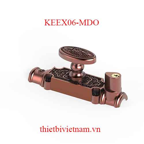 Chốt Cremone hợp kim kẽm EX 06 Mạ đồng KEEX06-MDO