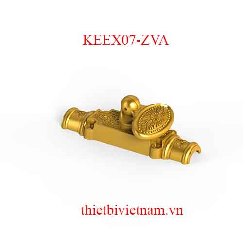 Chốt Cremone hợp kim kẽm EX 07 Zi vàng KEEX07-ZVA