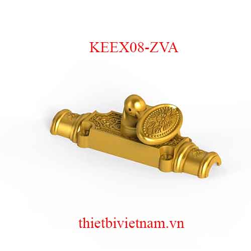 Chốt Cremone hợp kim kẽm EX 08 Zi vàng KEEX08-ZVA