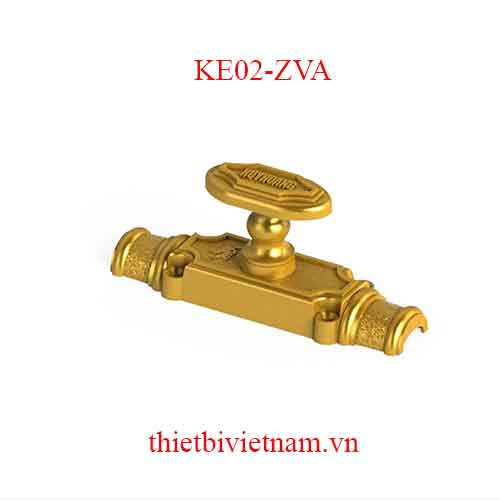 Chốt Cremone hợp kim nhôm 02 điện Zi vàng KE02-ZVA