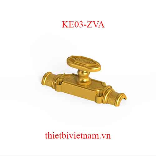 Chốt Cremone hợp kim nhôm 03 điện Zi vàng KE03-ZVA