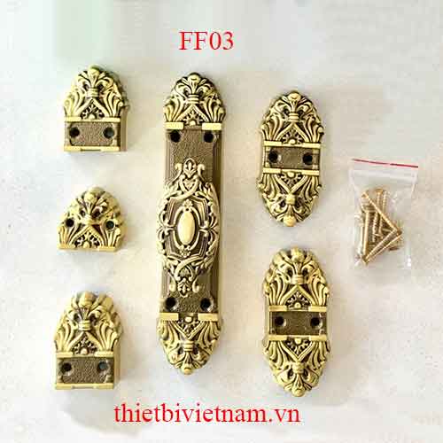 Chốt Cremone Italia FF03 đồng thau vàng mờ RG