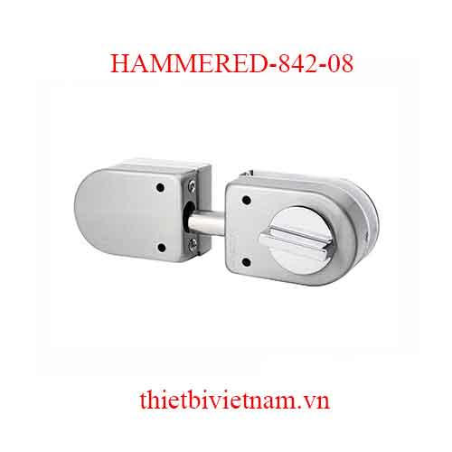 Chốt đôi cửa kính 1 cánh, 2 cánh bán nguyệt HAMMERED-842-08