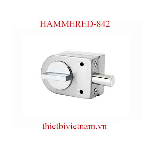 Chốt đơn cửa kính 1 cánh, 2 cánh bán nguyệt HAMMERED-842