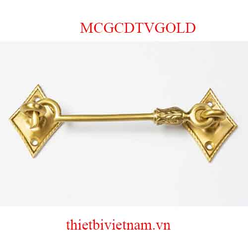 Chốt móc chống gió cửa bằng đồng thau dài 176mm MCGCDTVGOLD