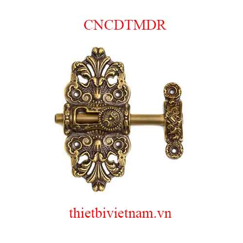 Chốt ngang cửa bằng đồng thau màu rêu dài 135mm CNCDTMDR