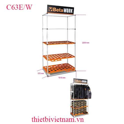 CLOTHING-FOOTWEAR DISPLAY STAND BETA MODEL C63E/W