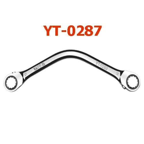 Cờ lê 2 đầu vòng bán nguyệt tự đông (bóng)17x19MM YATO YT-0287