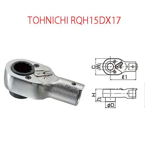 CỜ LÊ ĐẦU RATCHET TOHNICHI RQH15DX17