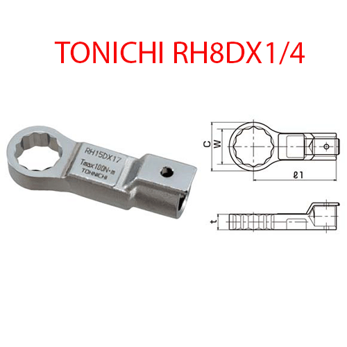 CỜ LÊ ĐẦU VÒNG TOHNICHI RH8DX1/4