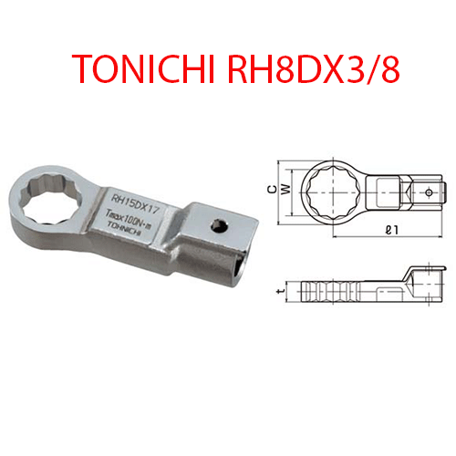 CỜ LÊ ĐẦU VÒNG TOHNICHI RH8DX3/8