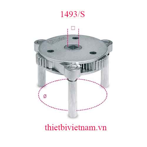 Cờ lê lọc dầu tự điều chỉnh với 3 cánh tay, siết chặt tay phải và tay trái BETA MODEL 1493/S