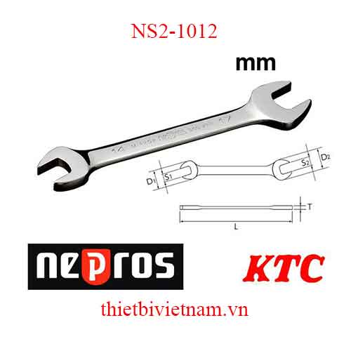 Cờ lê mở 2 đầu Nepros NS2-1012