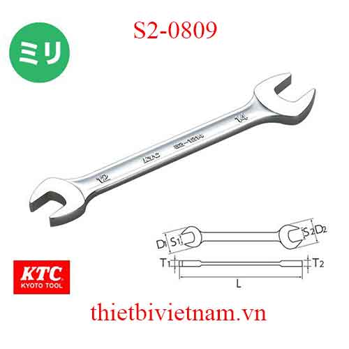 Cờ lê mở hãng KTC S2-0809