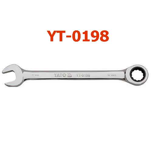 Cờ lê vòng miệng tự động (bóng) hệ mét 17mm YATO YT-0198