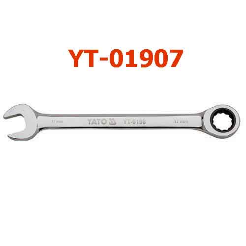 Cờ lê vòng miệng tự động (bóng) hệ mét  7mm YATO YT-01907