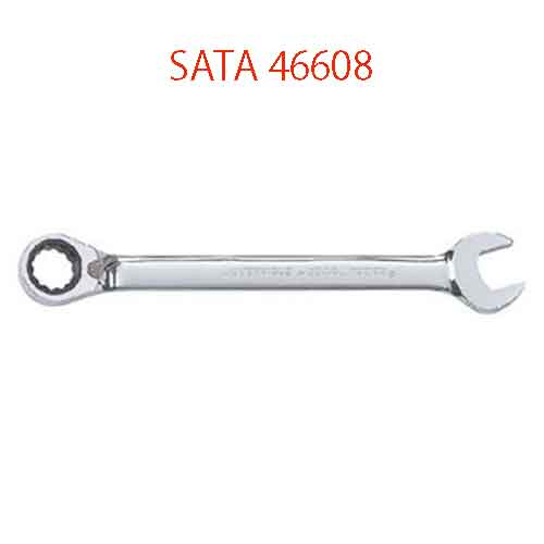 Cờ lê vòng miệng tự động đảo chiều 15mm SATA 46608