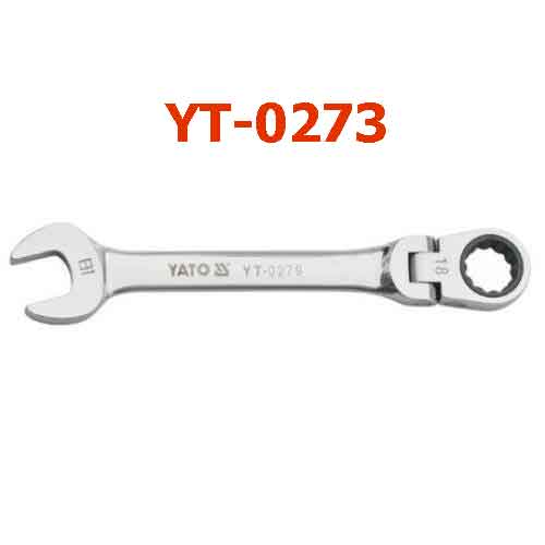 Cờ lê vòng miệng tự động, lắc léo (bóng)12mm YATO YT-0273