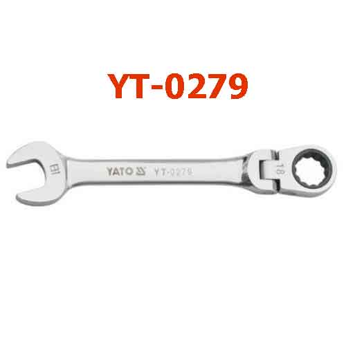 Cờ lê vòng miệng tự động, lắc léo (bóng)18mm YATO YT-0279