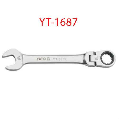 Cờ lê vòng miêng tự động lắc léo (mờ)21mm YATO YT-1687