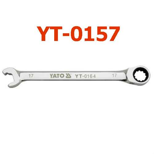 Cờ lê vòng miệng tự động - tháo nhanh (bóng)10mm YATO YT-0157