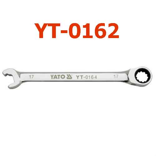 Cờ lê vòng miệng tự động - tháo nhanh (bóng)15mm YATO YT-0162
