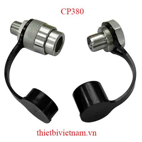Co nối chân đồng hồ áp suất dầu thủy lực hãng Powerram CP380
