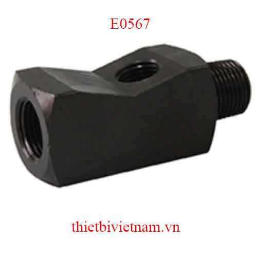 Co nối chữ T cho đồng hồ áp suất, chuẩn ren NPT 3/8 inch Powerram E0567