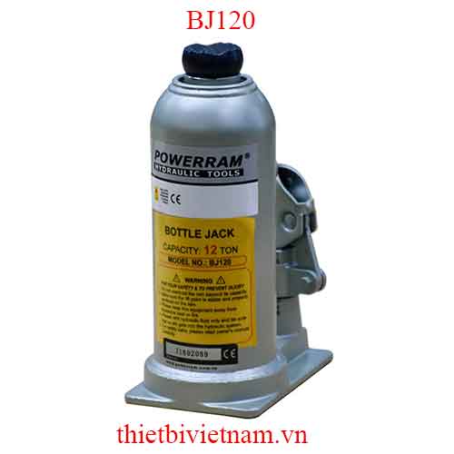 Con đội thủy lực 12 tấn, tích hợp sẵn bơm dầu hãng Powerram BJ120