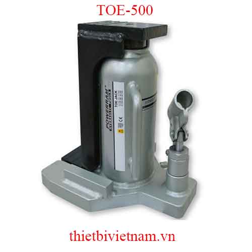 Con đội thủy lực 50 tấn loại có móng, tích hợp sẵn bơm dầu Powerram TOE-500