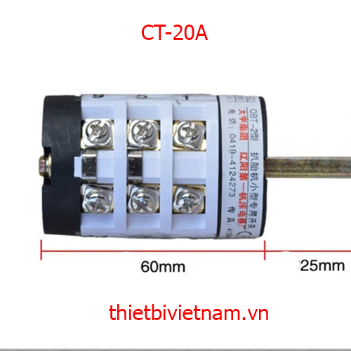 CÔNG TẮC ĐẢO CHIỀU MÁY RA VÀO LỐP hãng Ranger CT-20A