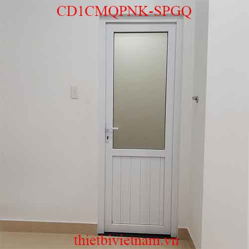 Cửa đi nhựa lõi thép 1 cánh dưới Pano tiêu chuẩn CD1CMQPNK-SPGQ