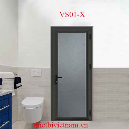 Cửa nhà vệ sinh VS01-X nhôm Xingfa 800×2200