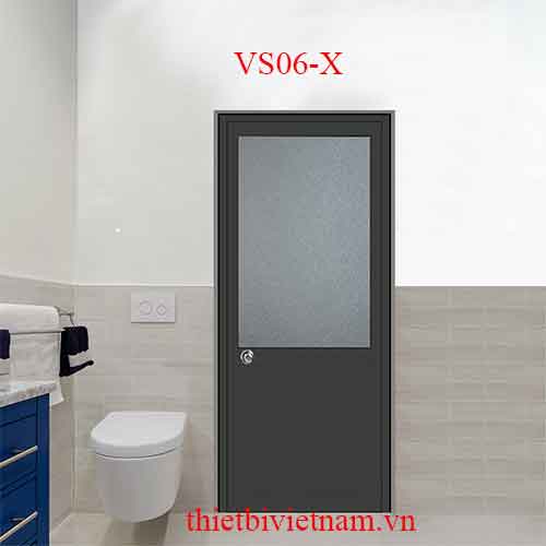 Cửa vệ sinh VS06-X nhôm hệ 700 800×2200