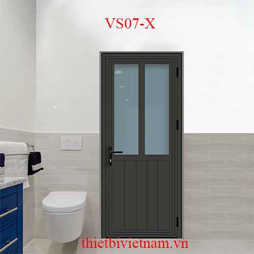 Cửa vệ sinh VS07-X nhôm Xingfa 800×2200