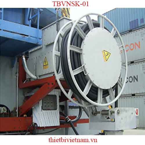 Cuộn dẫy dây cáp điện bằng động cơ chiều dài cáp cuốn 200m TBVNSK-01
