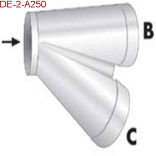 Cút chia nhánh 250-100