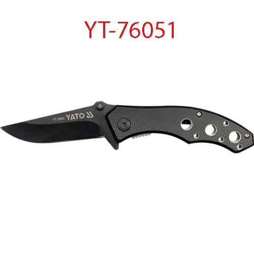 Dao xếp cán màu đen YATO YT-76051