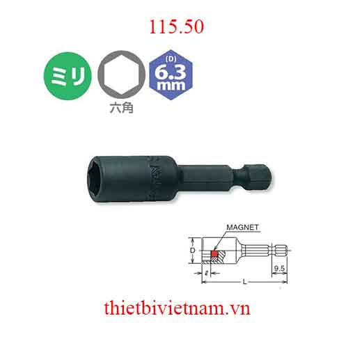 Đầu bit khẩu hãng Koken 115.50