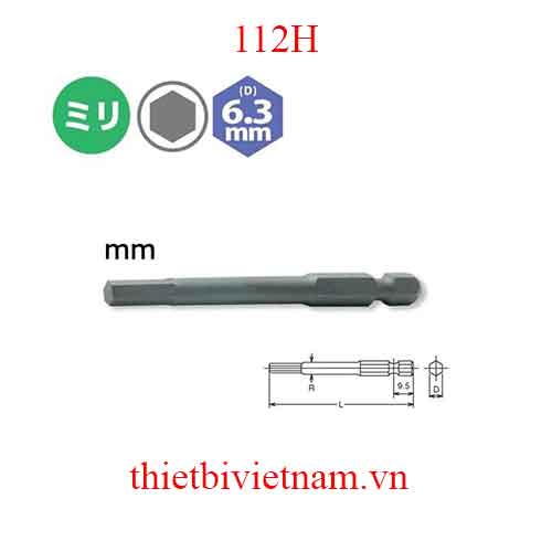 Đầu bit lục giác hãng Koken 112H