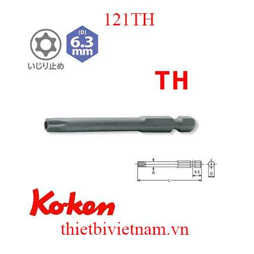 Đầu bits hoa thị hãng Koken 121TH