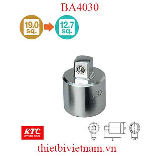 Đầu chuyển 3/4 inch ra 1/2 inch KTC BA4030