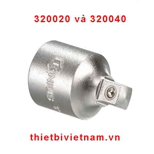 ĐẦU CHUYỀN 3/8 INCH SANG 1/4 INCH VÀ 1/2 INCH HÃNG GENIUS MODEL 320020 và 320040
