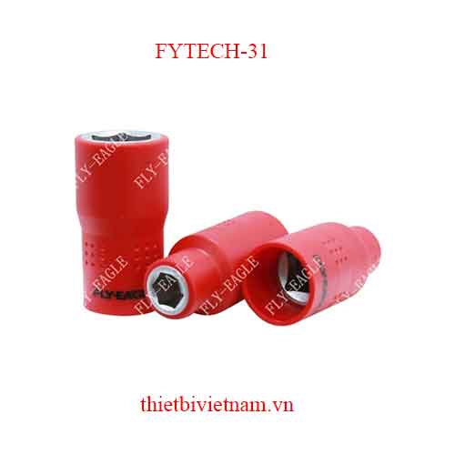 Đầu Khẩu Ngắn Cách Điện 1000V 3/8 Inch 6PT hãng FY-TECH FYTECH-31