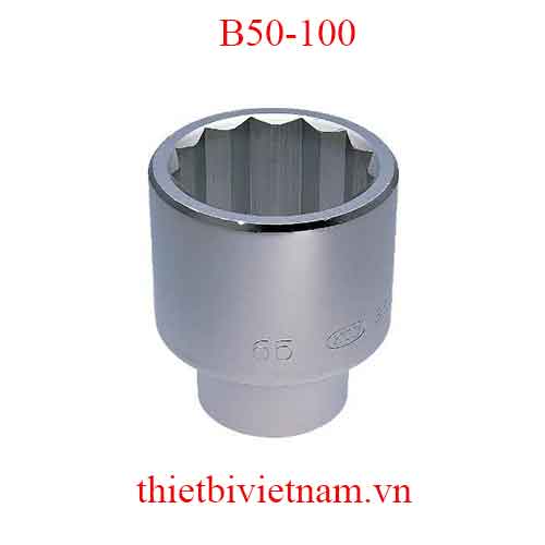 Đầu khẩu vặn ốc loại 1 inch 12 cạnh KTC B50-100