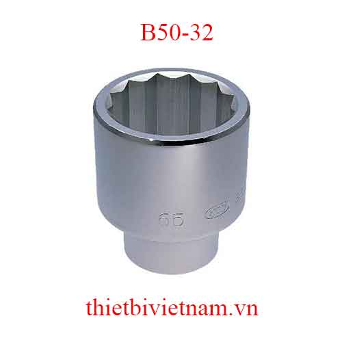 Đầu khẩu vặn ốc loại 1 inch 12 cạnh KTC B50-32