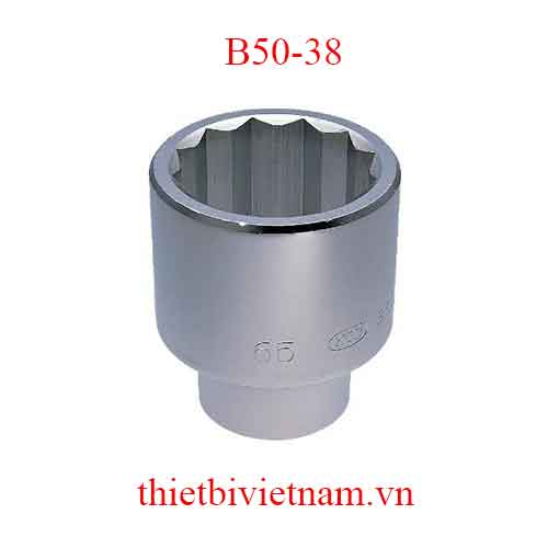 Đầu khẩu vặn ốc loại 1 inch 12 cạnh KTC B50-38