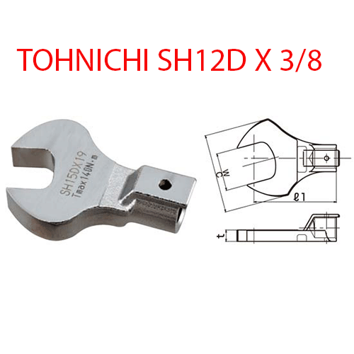Đầu mở cờ lê TOHNICHI SH12D X 3/8